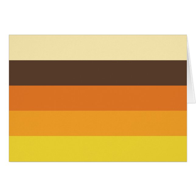 Tarjeta de felicitación del patrón de color retro  (Anverso (Horizontal))