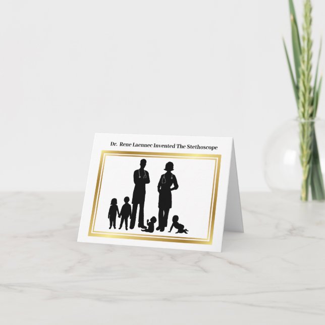 Tarjeta de felicitación del pediatra Trivia (Anverso)