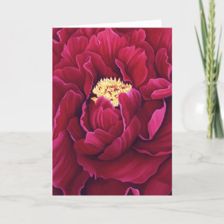 Tarjeta de felicitación del Peony