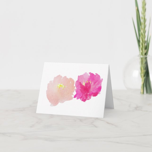 Tarjeta de felicitación del Peony (Anverso)