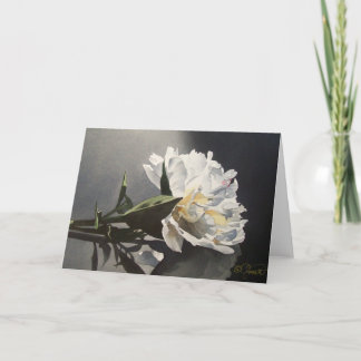 Tarjeta de felicitación del Peony del proyector
