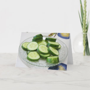Tarjeta de felicitación del pepino