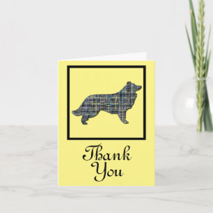 Tarjeta de felicitación del perro collie de borde
