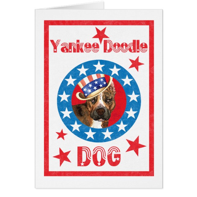 Tarjeta de felicitación del personal de Patriotic  (Frente)