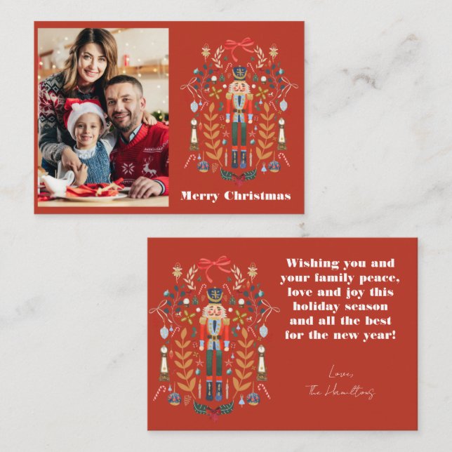 Tarjeta de felicitación del Personalizado de Navid (Anverso / Reverso)