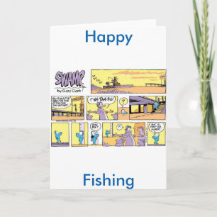 Tarjeta de felicitación del Personalizado de pesca