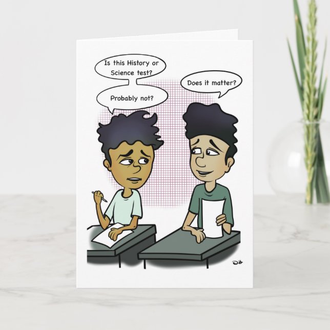 Tarjeta de felicitación del Personalizado de prueb (Anverso)