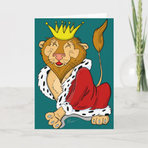 Tarjeta de felicitación del Personalizado del León
