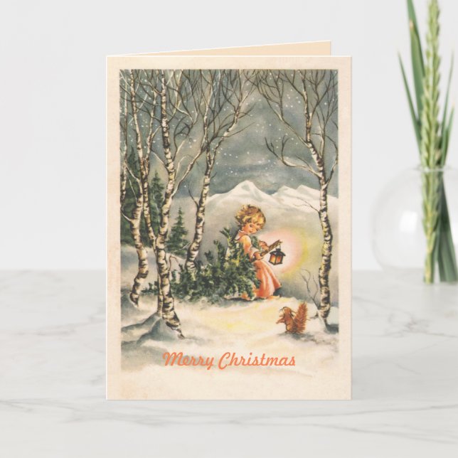 Tarjeta de felicitación del Personalizado Vintage  (Anverso)