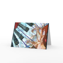 TARJETA DE FELICITACIÓN DEL PIANO