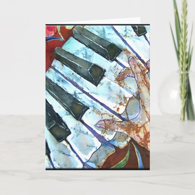 TARJETA DE FELICITACIÓN DEL PIANO (Anverso)