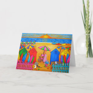 Tarjeta de felicitación del placer del verano