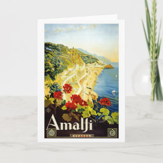 Tarjeta de felicitación del poster del viaje del