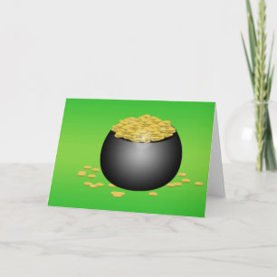 Tarjeta de felicitación del Pote-O-Oro