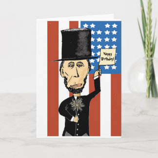 Tarjeta de felicitación del presidente Lincoln con