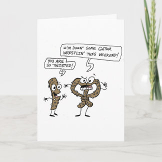 Tarjeta de felicitación del pretzel