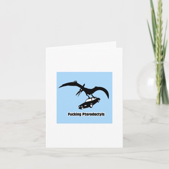 Tarjeta de felicitación del Pterodactyl de FKN (Anverso)