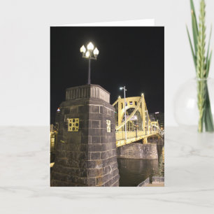 Tarjeta de felicitación del puente de Pittsburgh