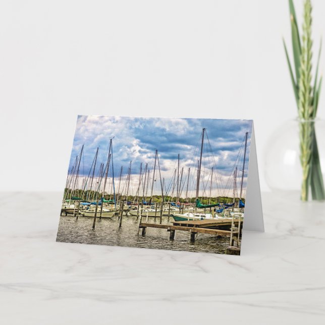 Tarjeta de felicitación del puerto deportivo de la (Anverso)