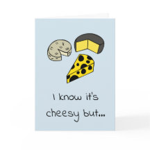 Tarjeta de felicitación del queso