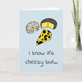 Tarjeta de felicitación del queso
