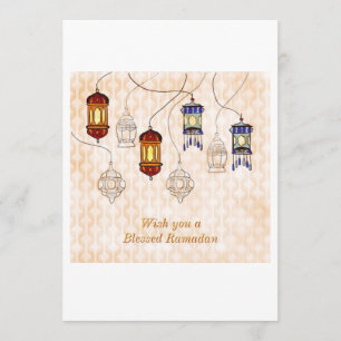 Tarjeta de felicitación del Ramadán