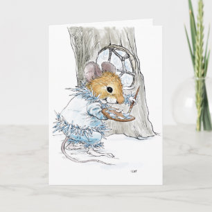 Tarjeta de felicitación del ratón de Jack Frost