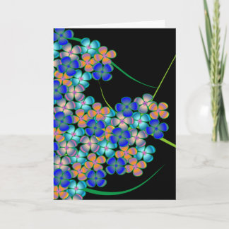 Tarjeta de felicitación del remiendo de la flor