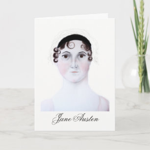 Tarjeta de felicitación del retrato de acuarela de