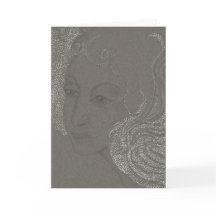 Tarjeta de felicitación del retrato del ángel
