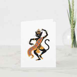 Tarjeta de Felicitación del Rey Gato Bailarín