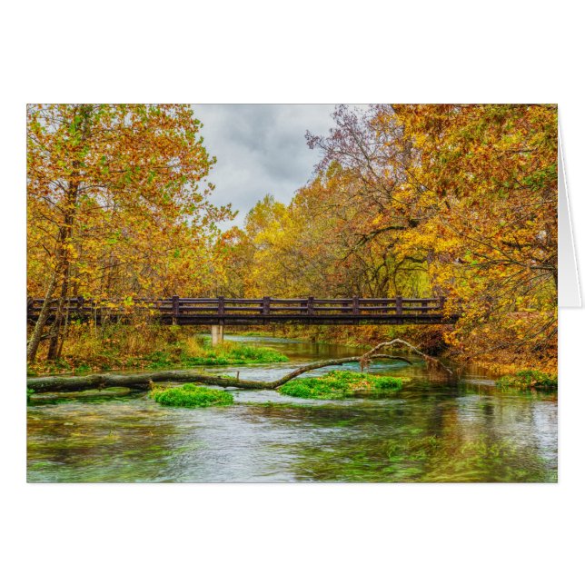 Tarjeta de felicitación del río Alley Spring (Anverso (Horizontal))