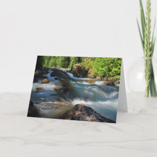 Tarjeta de felicitación del río de Stillaquamish