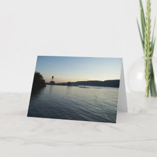 Tarjeta de felicitación del río Hudson