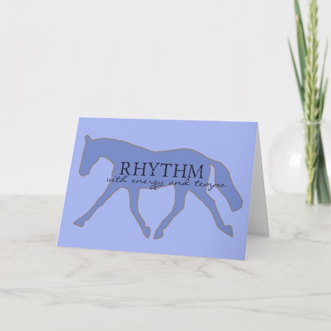 TARJETA de FELICITACIÓN del RITMO 5x7 (Anverso)