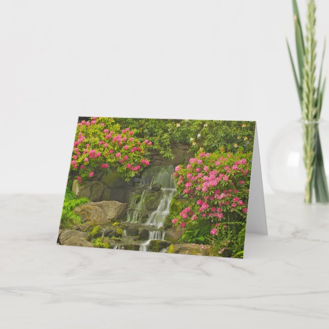 Tarjeta de felicitación del rododendro (Anverso)
