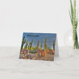 Tarjeta de felicitación del Saguaro de Arizona