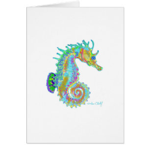 Tarjeta de felicitación del Seahorse