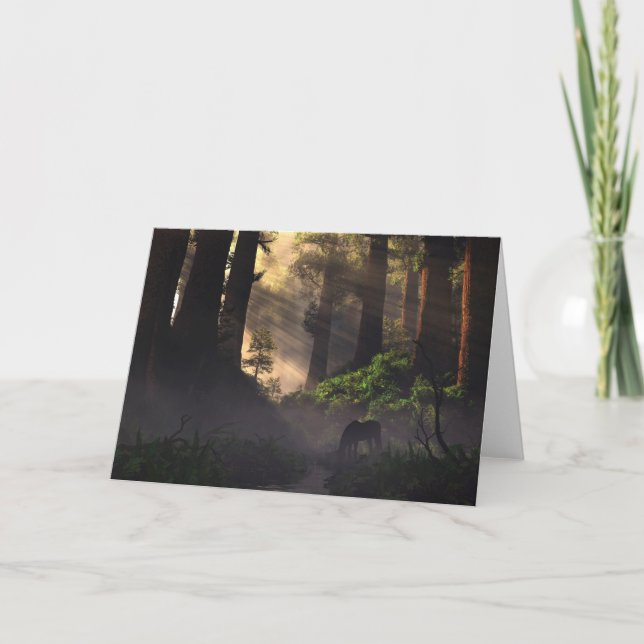 Tarjeta de felicitación del Señor del Bosque (Anverso)