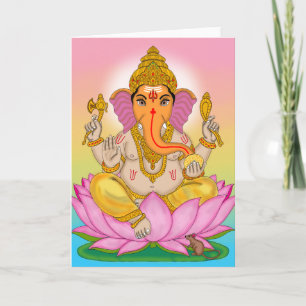 Tarjeta de Felicitación del Señor Ganesha