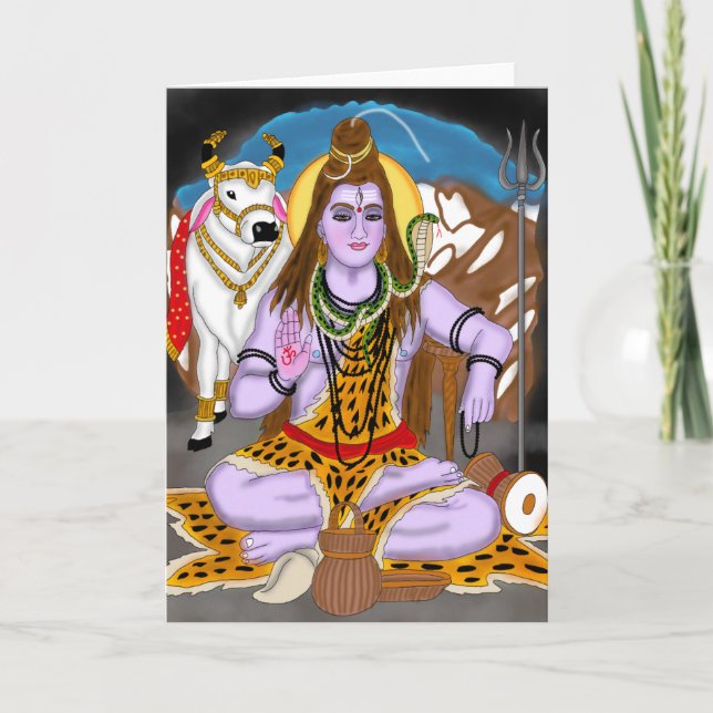 Tarjeta de Felicitación del Señor Shiva (Anverso)