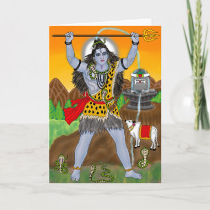Tarjeta de Felicitación del Señor Shiva