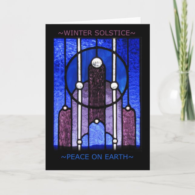 Tarjeta de felicitación del solsticio de invierno (Anverso)