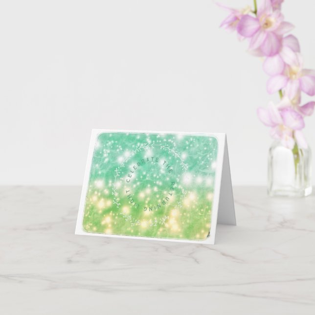 Tarjeta de felicitación del solsticio de invierno (Orquídea)