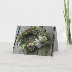 Tarjeta de felicitación del solsticio de verano