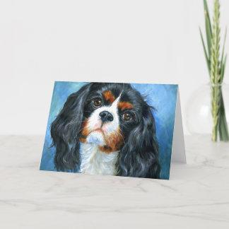 Tarjeta de Felicitación del Spaniel Cavalier King 