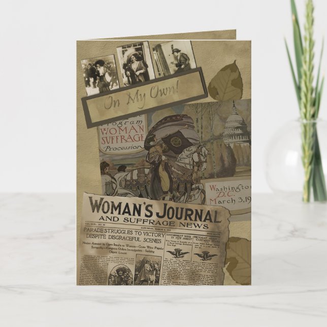 Tarjeta de felicitación del sufragio de las (Anverso)