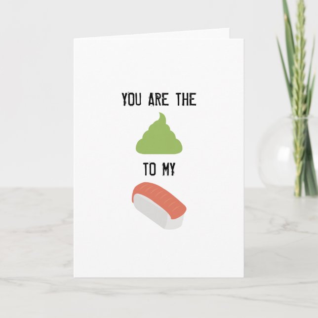 TARJETA DE FELICITACIÓN DEL SUSHI (Anverso)