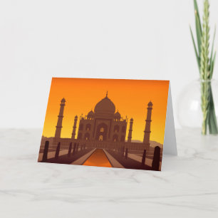 Tarjeta de felicitación del Taj Mahal