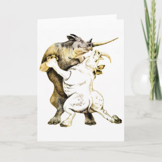 Tarjeta de felicitación del tango de los Rhinos